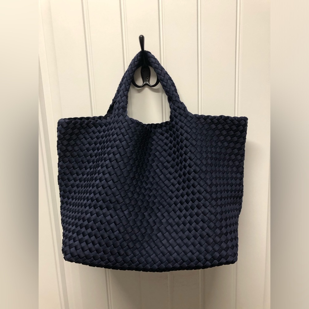 Naghedi St. Barths Medium Tote WITH POUCH - Ink Blue